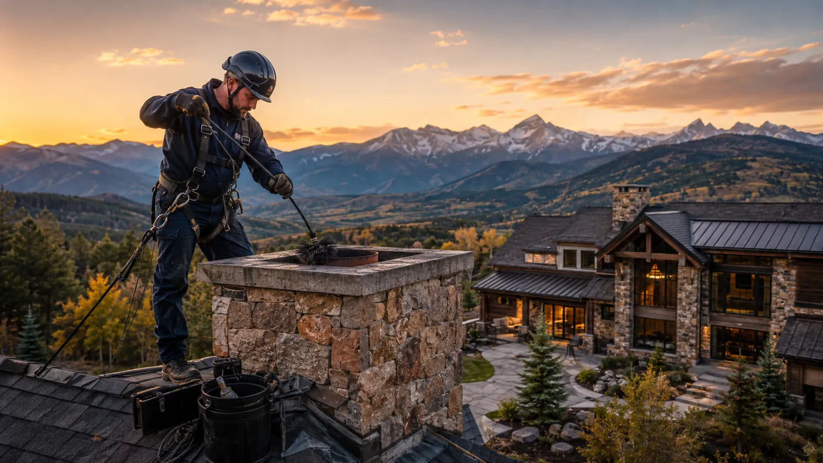 Chimney and fireplace service in Colorado Springs, Colorado